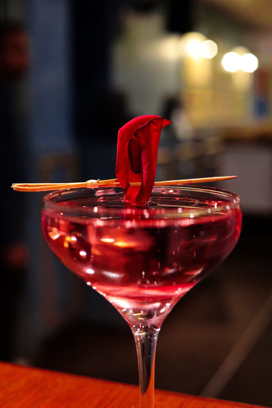 A house signature coupe cocktail